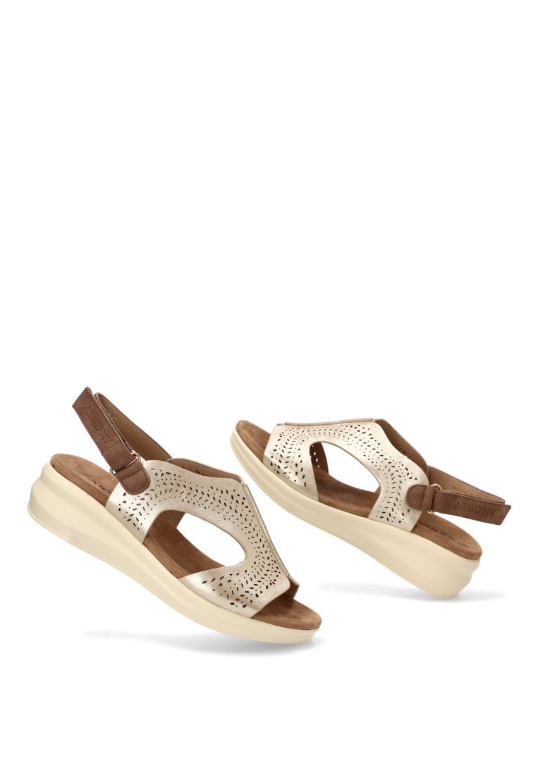 SANDALIA CALADA ORO ALISIO 40019 ARMONY MUJER ORO