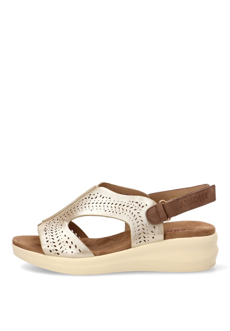 SANDALIA CALADA ORO ALISIO 40019 ARMONY MUJER ORO
