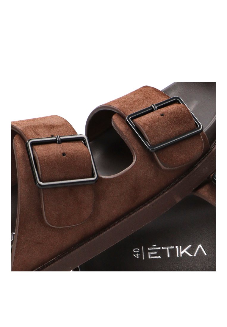 SANDALIA HEBILLAS NAMMOS 41027 ETIKA HOMBRE CHOCOLATE