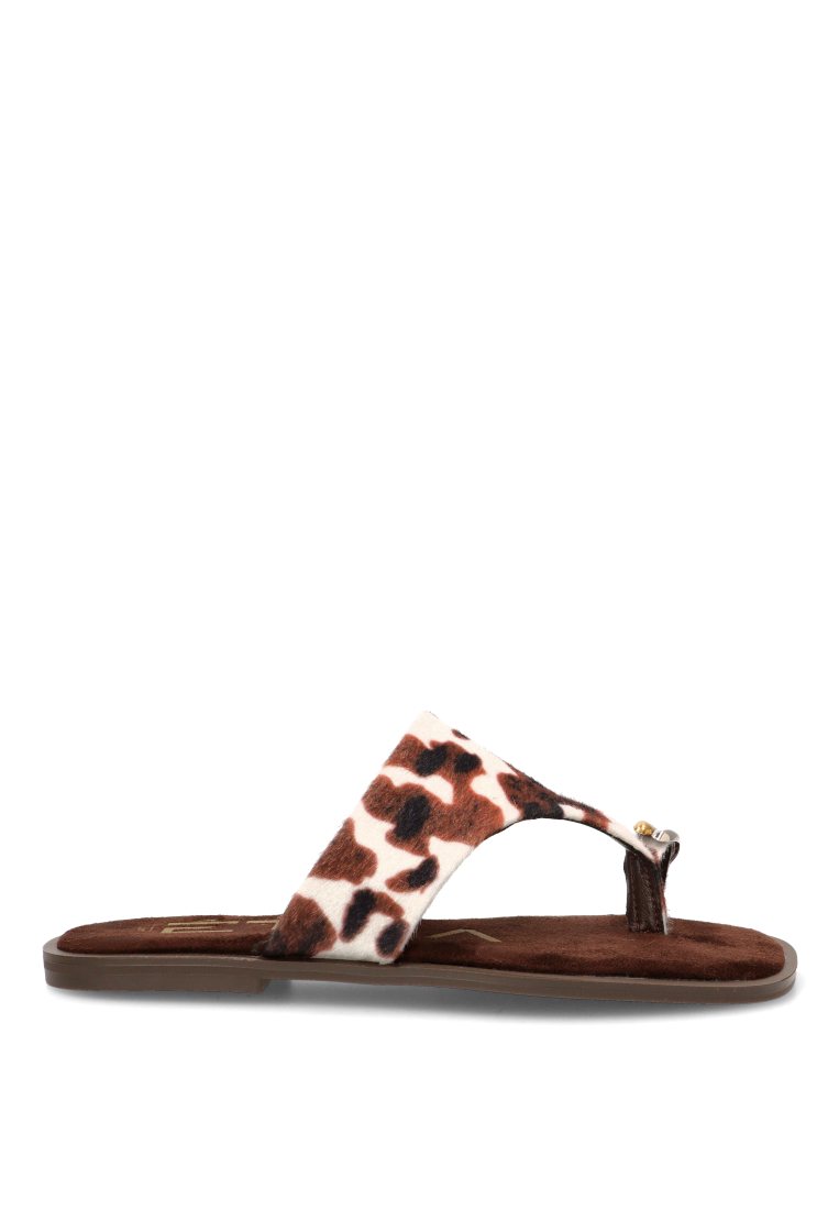 SANDALIA DEDO CAPRI 10172 ETIKA MUJER ANIMAL PRINT