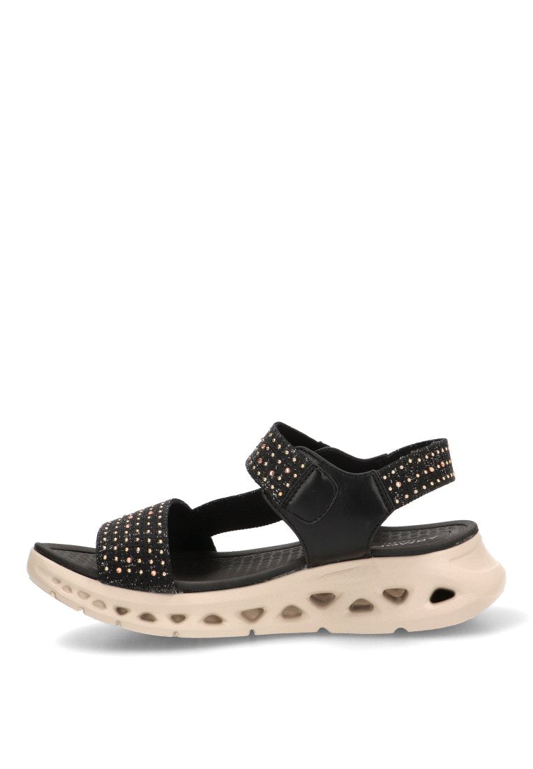 SANDALIA CONFORT BRILLO LUNAMAR 01 40015 ARMONY MUJER NEGRO