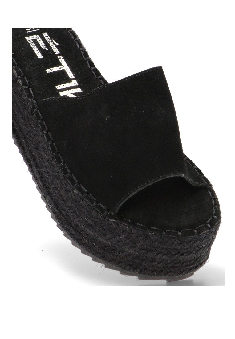 SANDALIA DE PALA ABAMA 10056 ETIKA MUJER NEGRO