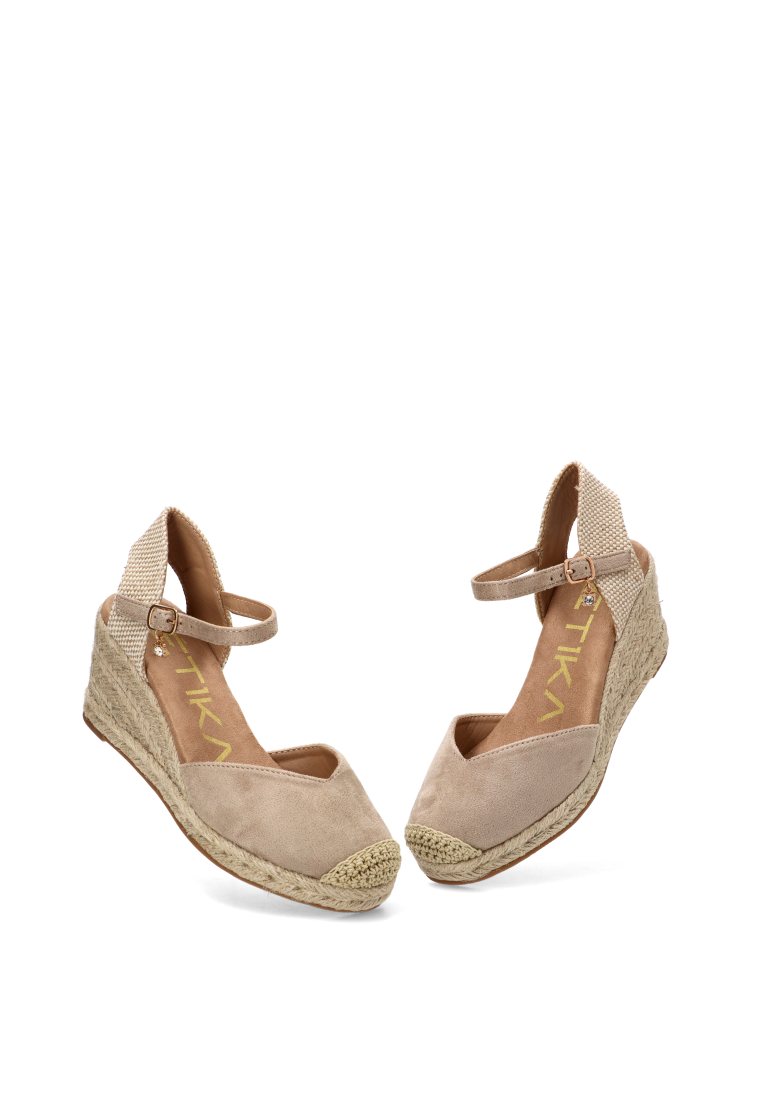 ESPARTEyA CON CUyA MEDIA LA REYA 20010 ETIKA MUJER BEIGE