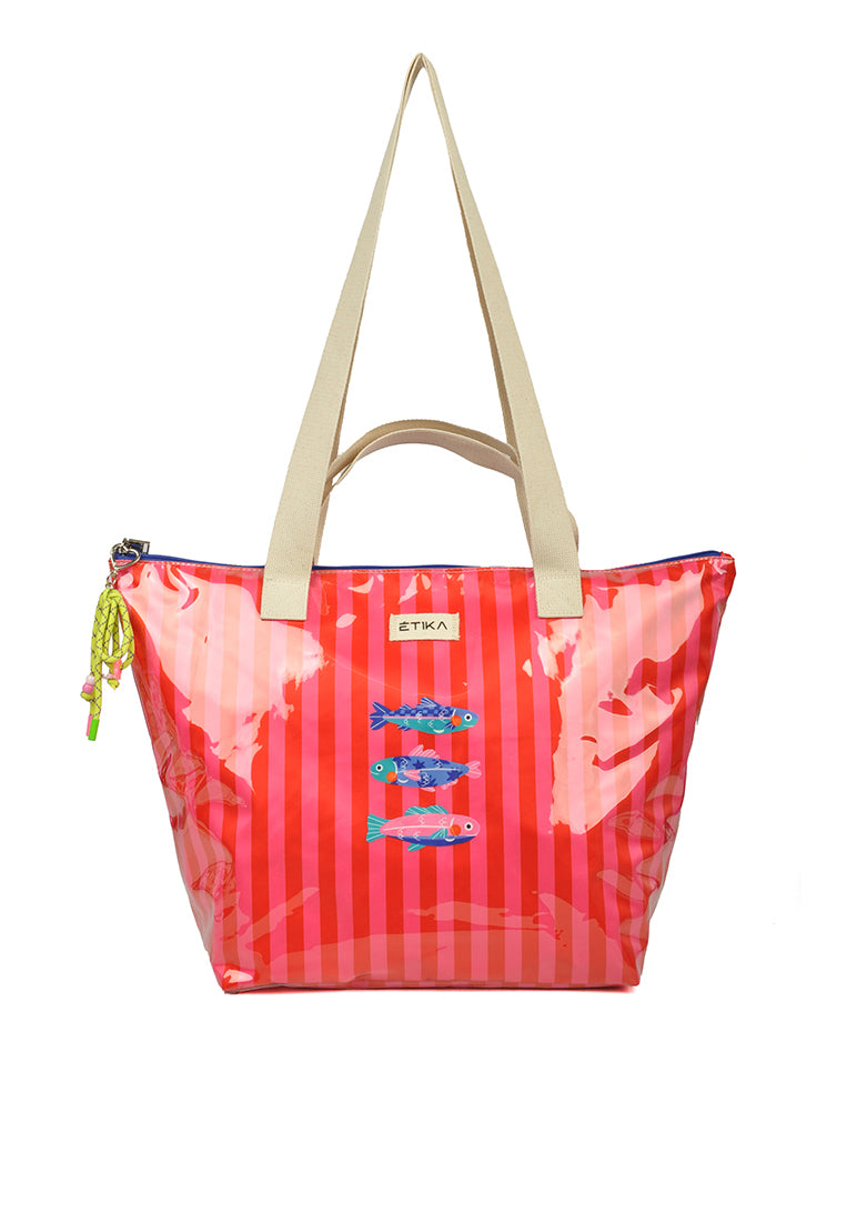 BOLSO PLAYA SIREO B30141 a ETIKA MUJER ROJO