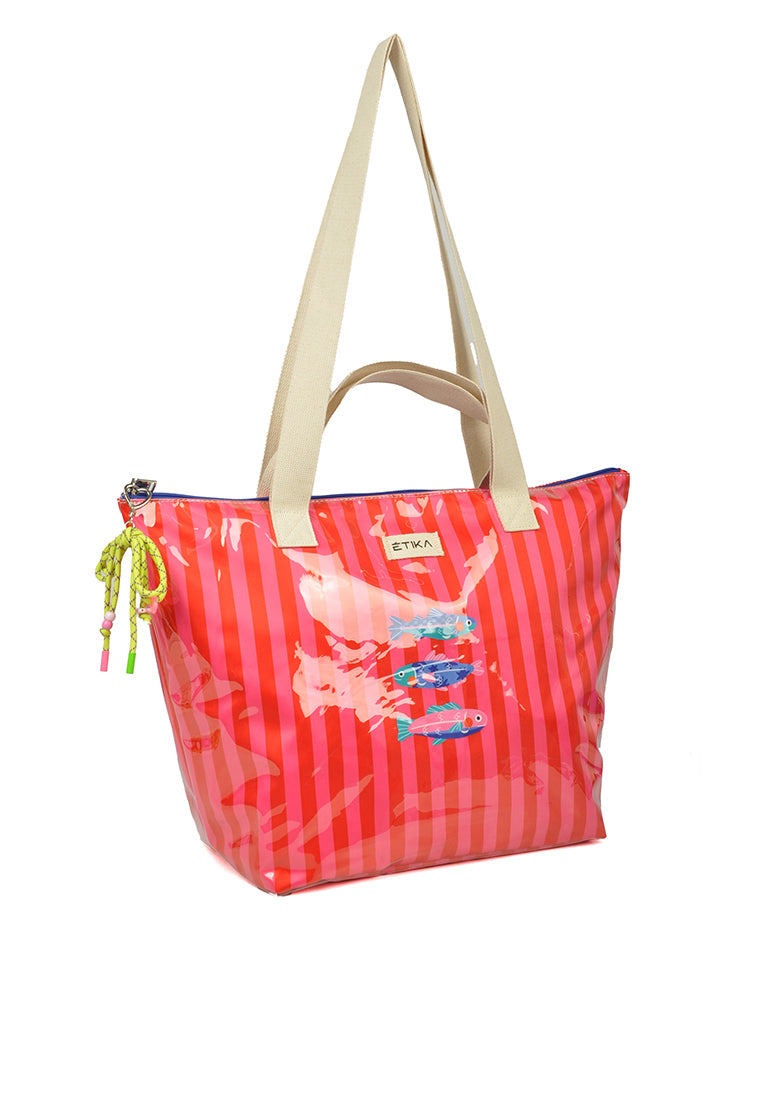BOLSO PLAYA SIREO B30141 a ETIKA MUJER ROJO