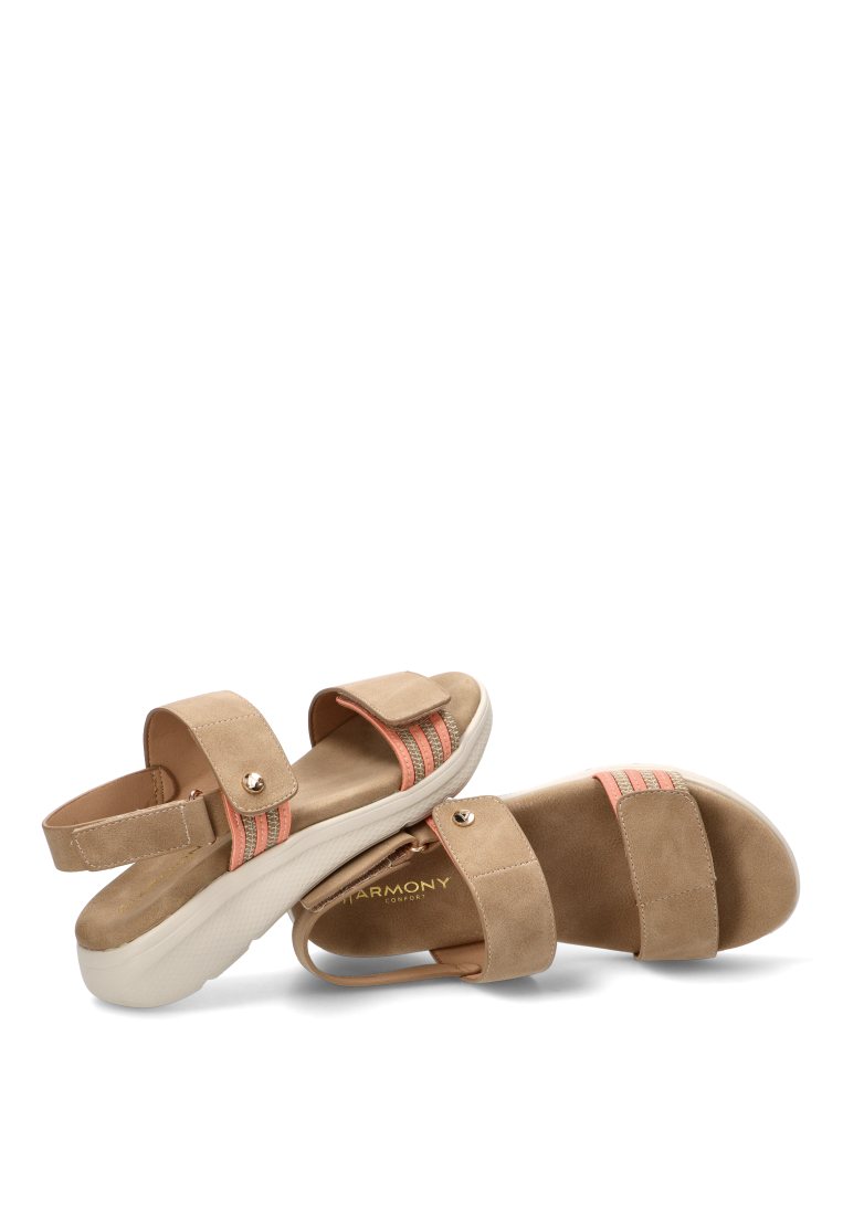 SANDALIA CONFORT ZAHORA 01 40026 ARMONY MUJER BEIGE