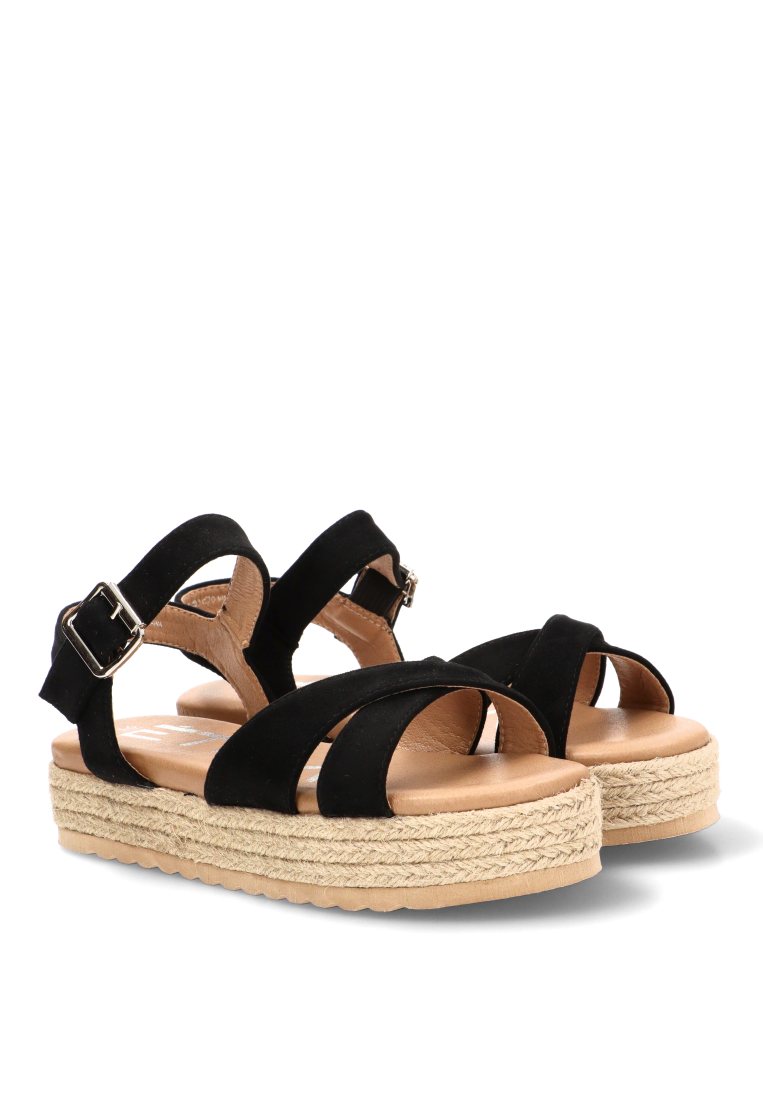 SANDALIA SUELA DOBLE eLIA 10166 ETIKA MUJER NEGRO