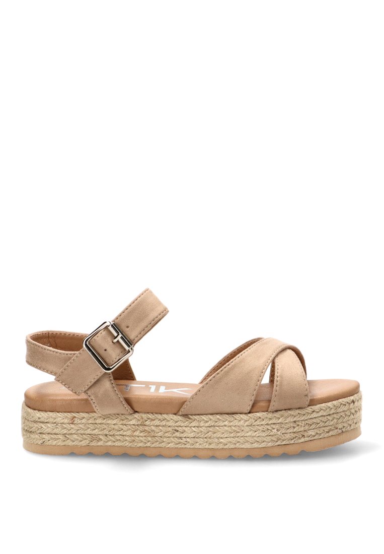 SANDALIA SUELA DOBLE eLIA 10166 ETIKA MUJER BEIGE