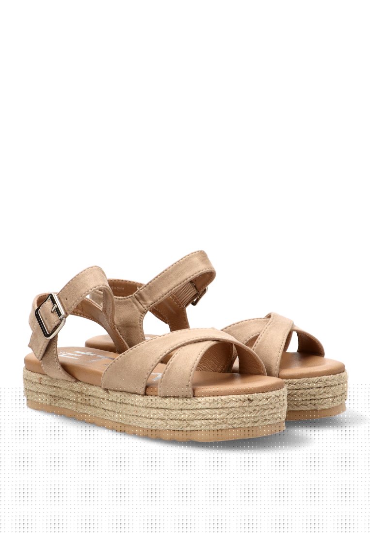 SANDALIA SUELA DOBLE eLIA 10166 ETIKA MUJER BEIGE