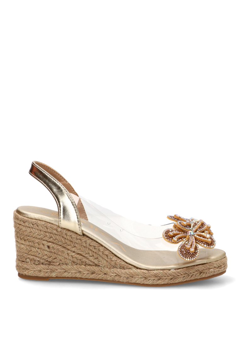 CUyA TRANSPARENTE CON FLOR LAUREL 20066 ETIKA MUJER ORO