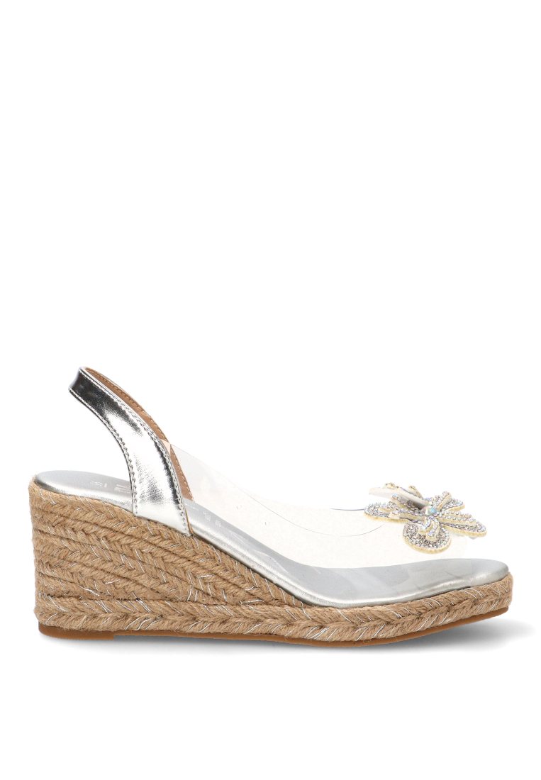 CUyA TRANSPARENTE CON FLOR LAUREL 20066 ETIKA MUJER PLATA