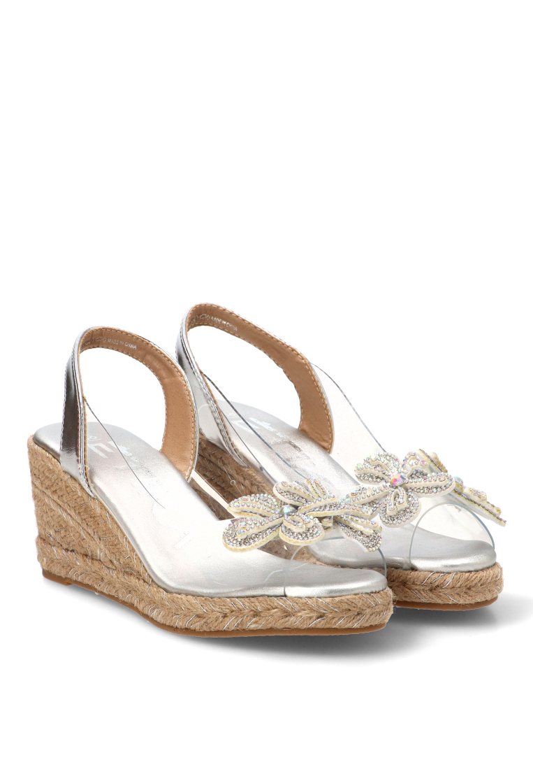 CUyA TRANSPARENTE CON FLOR LAUREL 20066 ETIKA MUJER PLATA