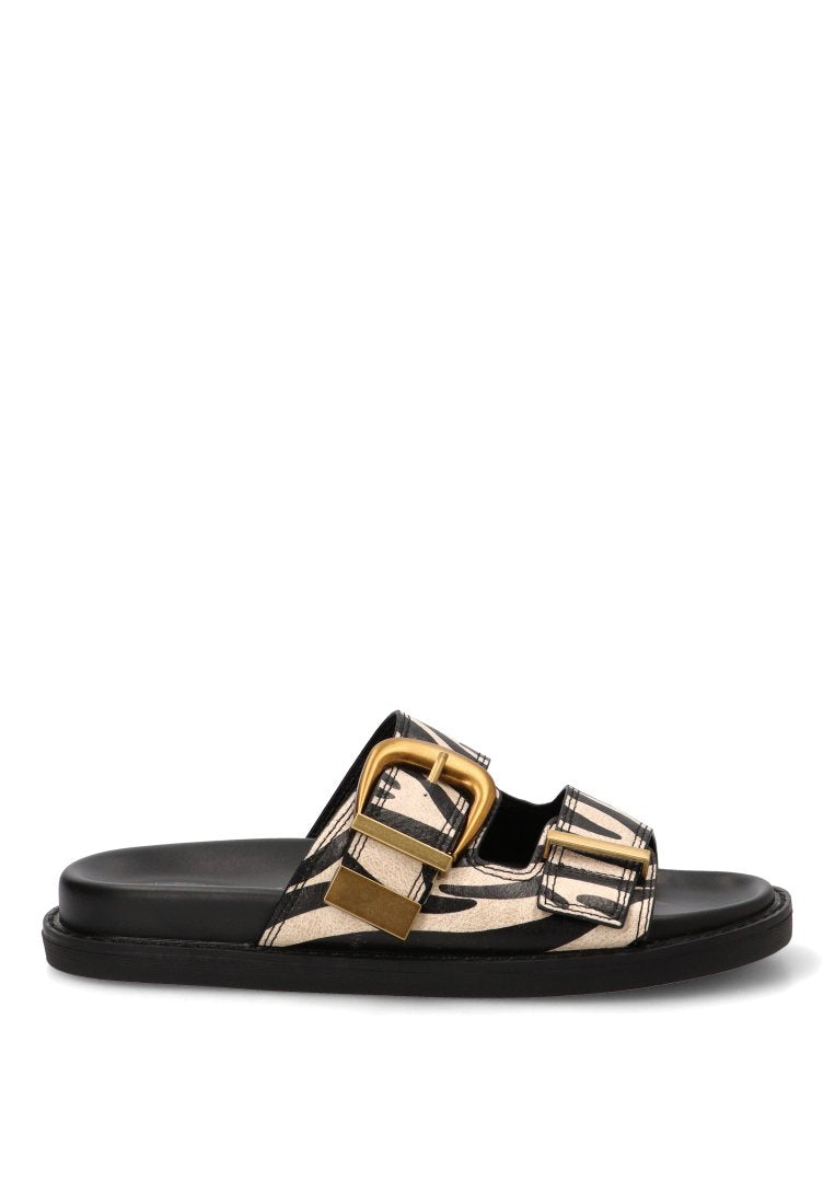 SANDALIA HEBILLA ALBERGHERIA 02 10152 ETIKA MUJER ANIMAL PRINT