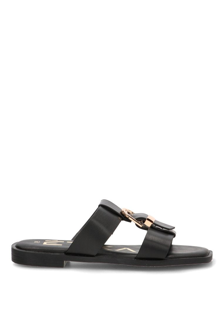 SANDALIA NEGRA 10107 ETIKA MUJER NEGRO