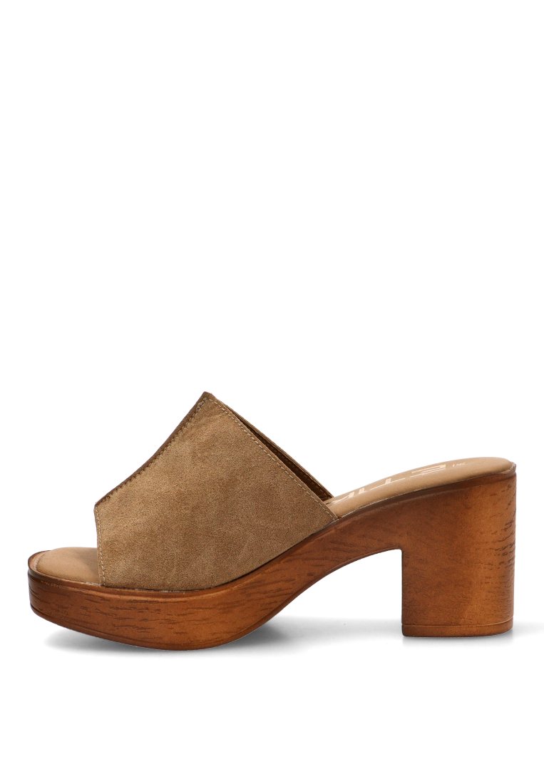 SANDALIA TACoN MADERA MUJER PARAGA 30039 ETIKA MUJER TAUPE
