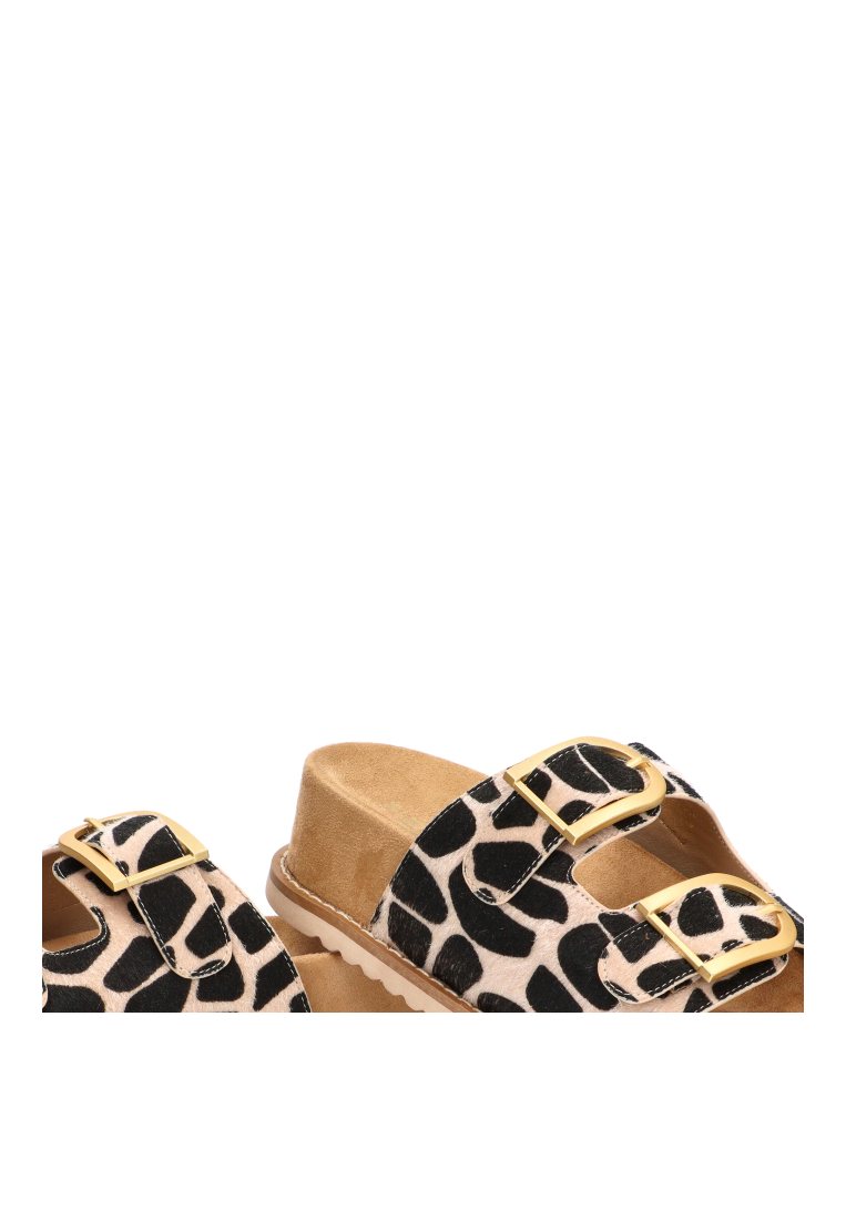 SANDALIA DOBLE SUELA HEBILLA HELADE 10171 ETIKA MUJER LEOPARDO