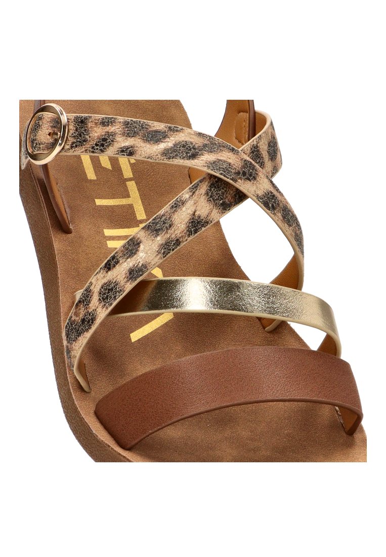 SANDALIAS TIRAS MUJER DERAWAN 10129 ETIKA MUJER LEOPARDO