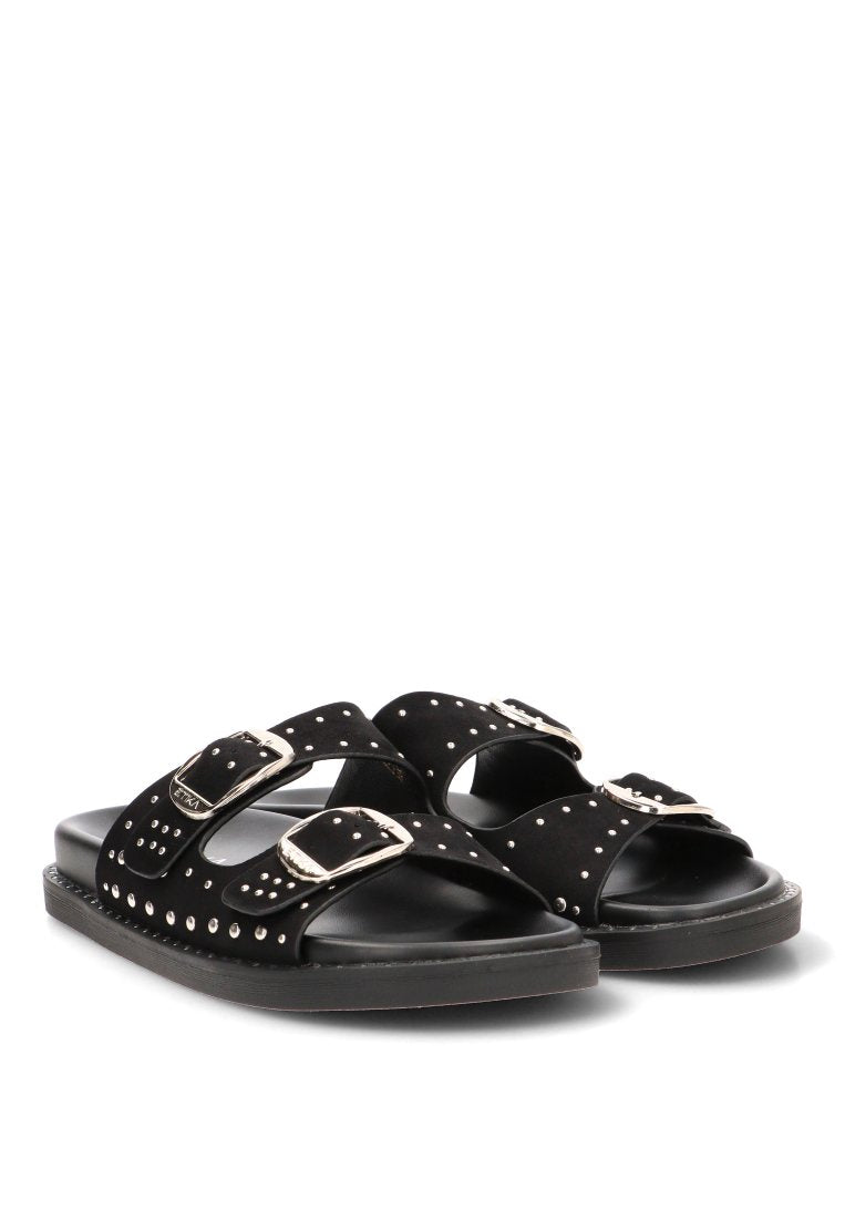 SANDALIA HEBILLA VUCCIRIA 01 10150 ETIKA MUJER NEGRO