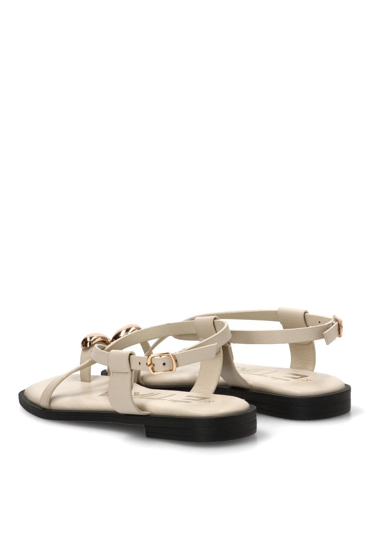 SANDALIAS APLIQUE DORADO MARINAPICCOLA 10099 ETIKA MUJER HIELO