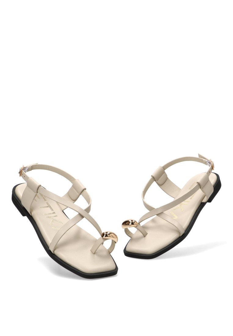 SANDALIAS APLIQUE DORADO MARINAPICCOLA 10099 ETIKA MUJER HIELO