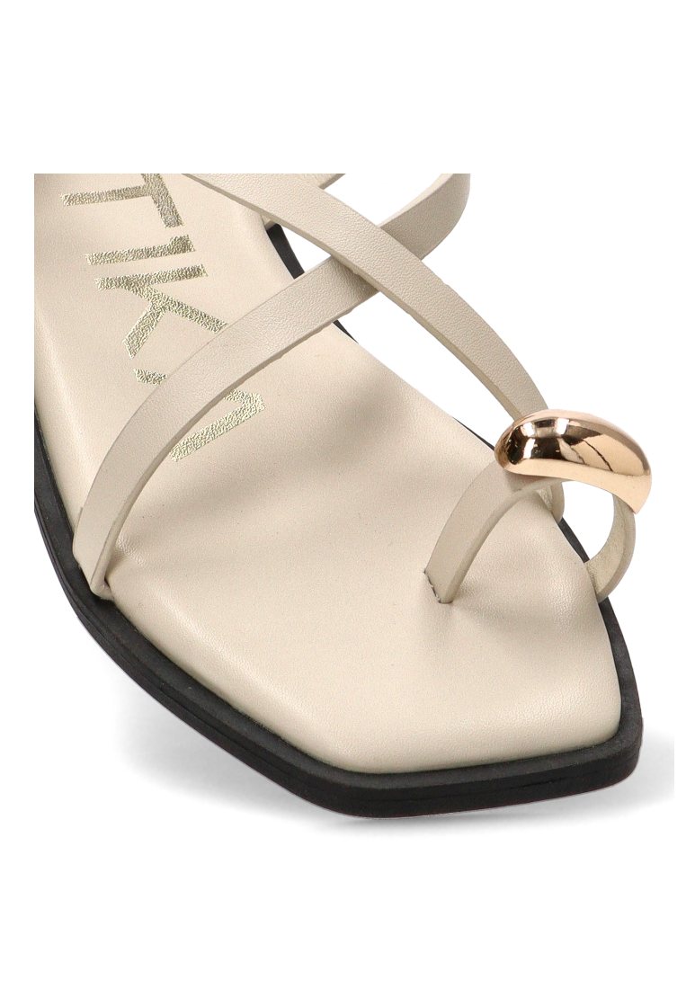 SANDALIAS APLIQUE DORADO MARINAPICCOLA 10099 ETIKA MUJER HIELO