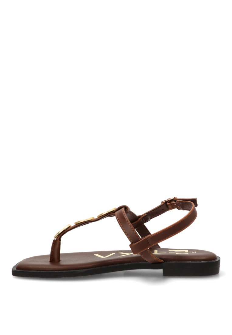 SANDALIA DEDO CHOCOLATE CEFALu 10100 ETIKA MUJER CHOCOLATE