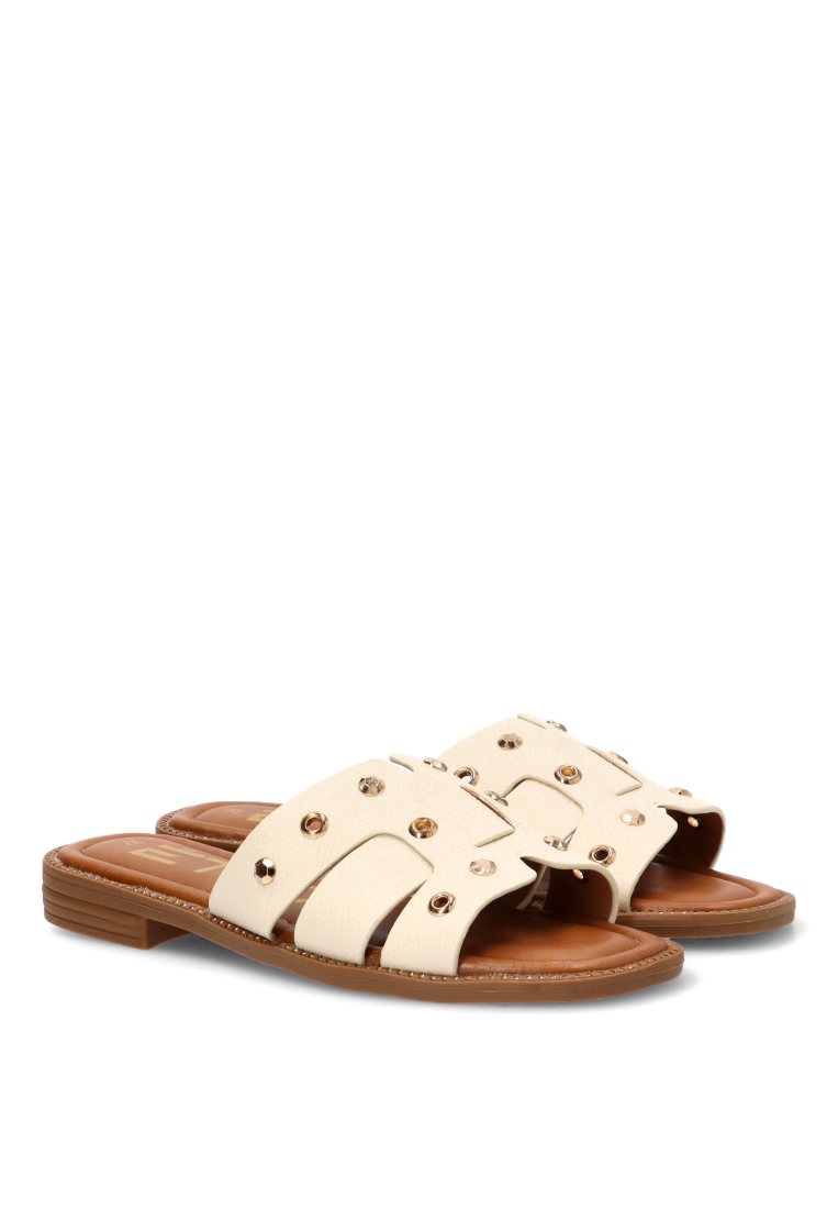 SANDALIA DE PALA TACHUELAS ANACAPRI 10162 ETIKA MUJER BLANCO