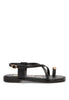 SANDALIAS APLIQUE DORADO MARINAPICCOLA 10099, ETIKA MUJER, NEGRO Negro