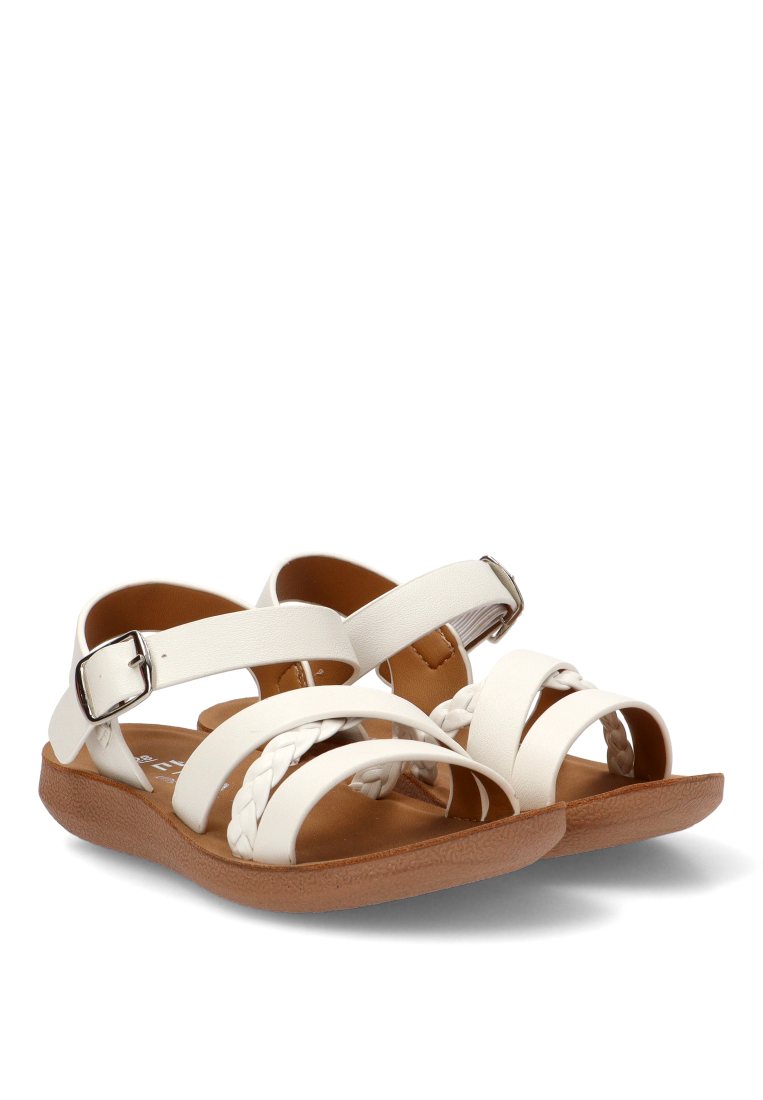 SANDALIAS TIRAS MERCHIA 13736 ETIKA NIyA BLANCO