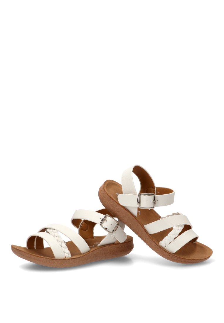 SANDALIAS TIRAS MERCHIA 13736 ETIKA NIyA BLANCO