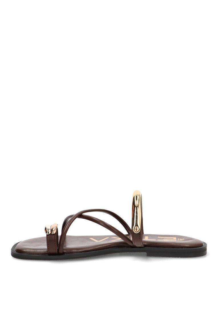 SANDALIA DEDO VELA 10173 ETIKA MUJER CHOCOLATE