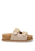 SANDALIA DOBLE SUELA HEBILLA HELADE 10171, ETIKA MUJER, BEIGE Beige