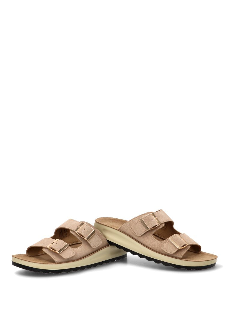 SANDALIA CONFORT HEBILLAS PUNTA CARENA 10083 ARMONY MUJER BEIGE