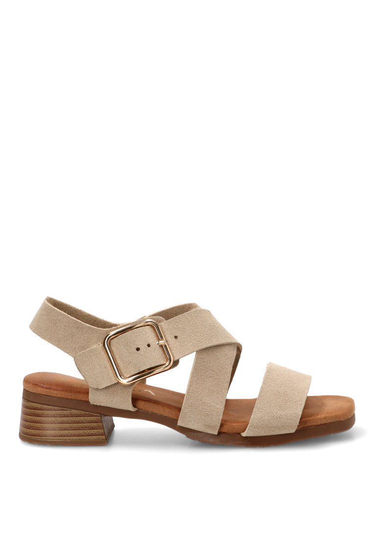 SANDALIA TIRAS HABILLA MYRTA 30033 ETIKA MUJER BEIGE