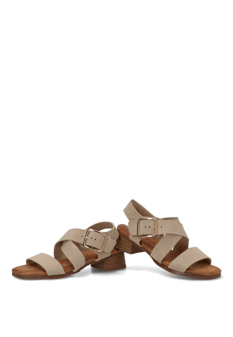 SANDALIA TIRAS HABILLA MYRTA 30033 ETIKA MUJER BEIGE