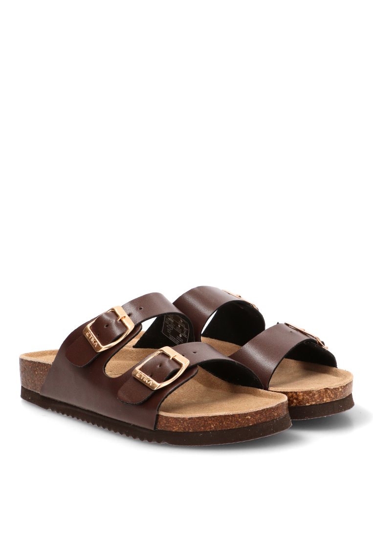 SANDALIA BIO HEBILLAS ARENAL 10015 ETIKA MUJER CHOCOLATE
