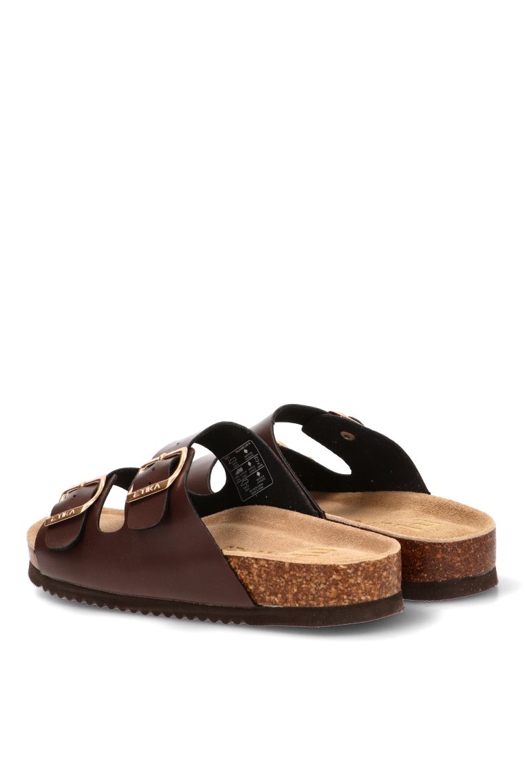 SANDALIA BIO HEBILLAS ARENAL 10015 ETIKA MUJER CHOCOLATE