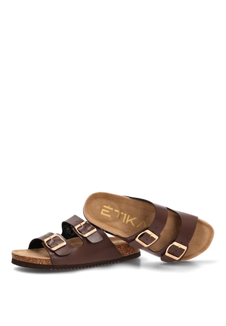 SANDALIA BIO HEBILLAS ARENAL 10015 ETIKA MUJER CHOCOLATE