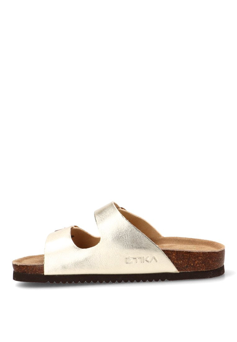 SANDALIAS BIO HEBILLAS ARENAL 10015 ETIKA MUJER ORO