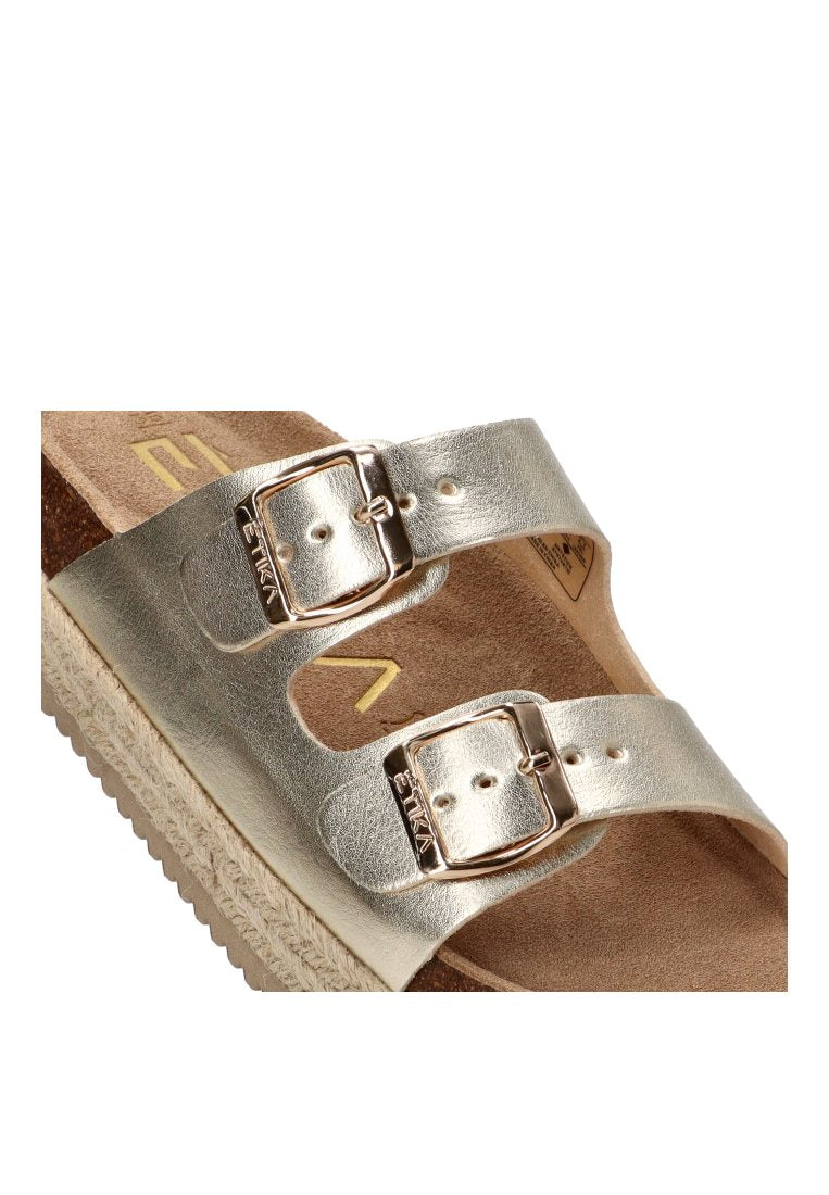 SANDALIA BIO HEBILLAS GALIOTA 10061 ETIKA MUJER ORO