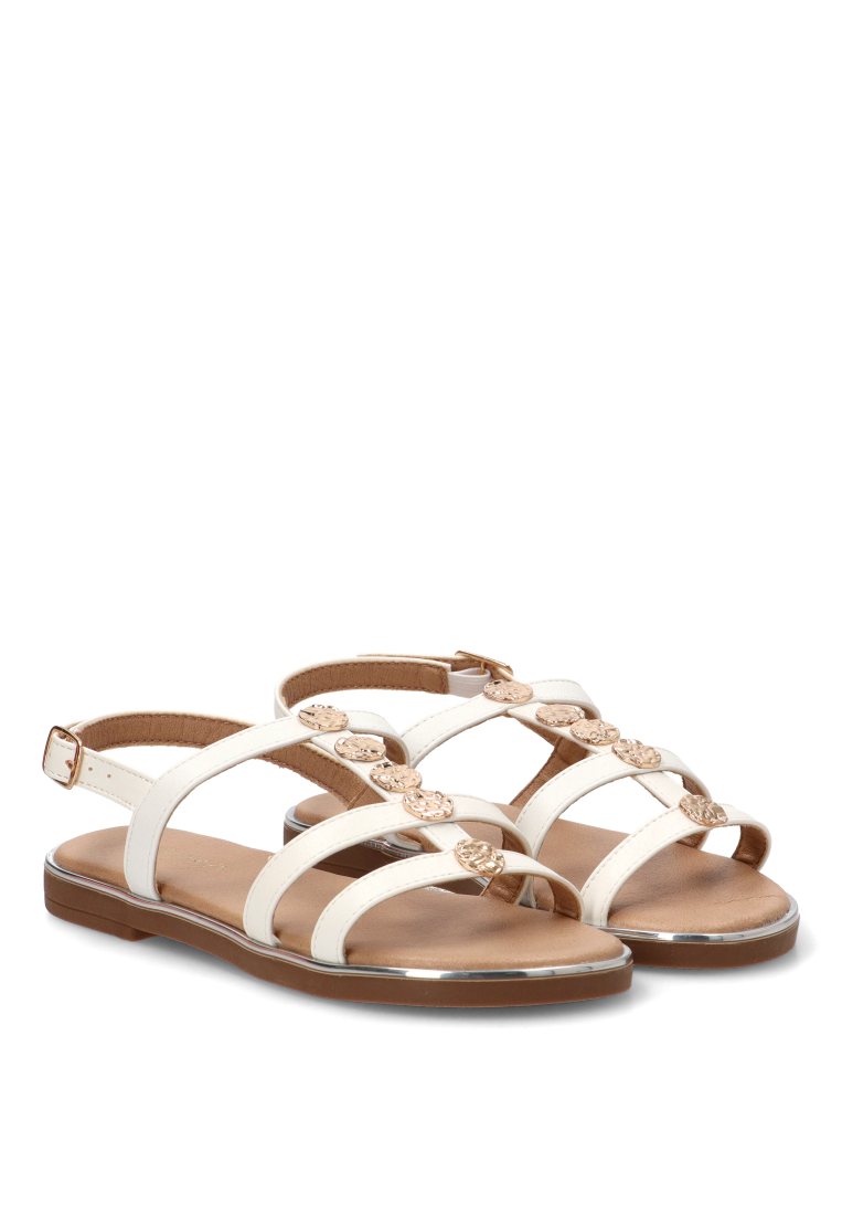 SANDALIAS PLATIS 01 13756 ETIKA NIyA BLANCO