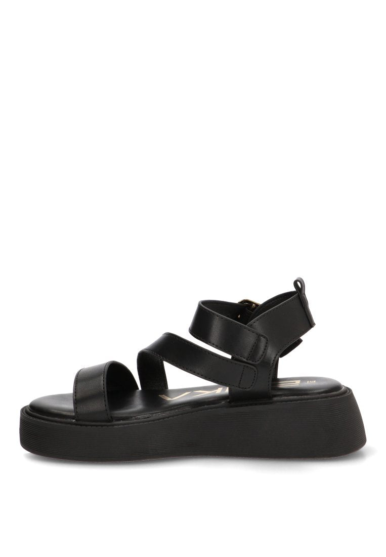 SANDALIA DOBLE SUELA MANDARINA 10168 ETIKA MUJER NEGRO