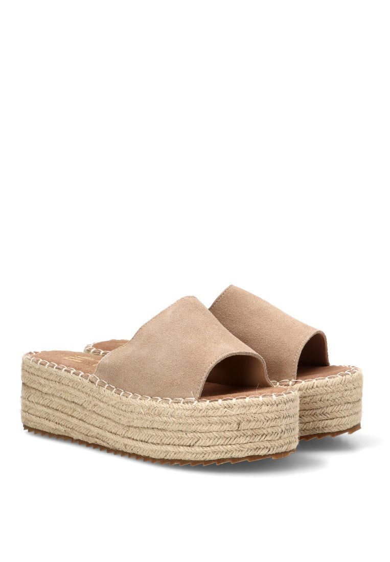 SANDALIA DE PALA ABAMA 10056 ETIKA MUJER BEIGE