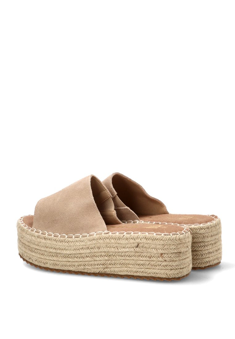 SANDALIA DE PALA ABAMA 10056 ETIKA MUJER BEIGE