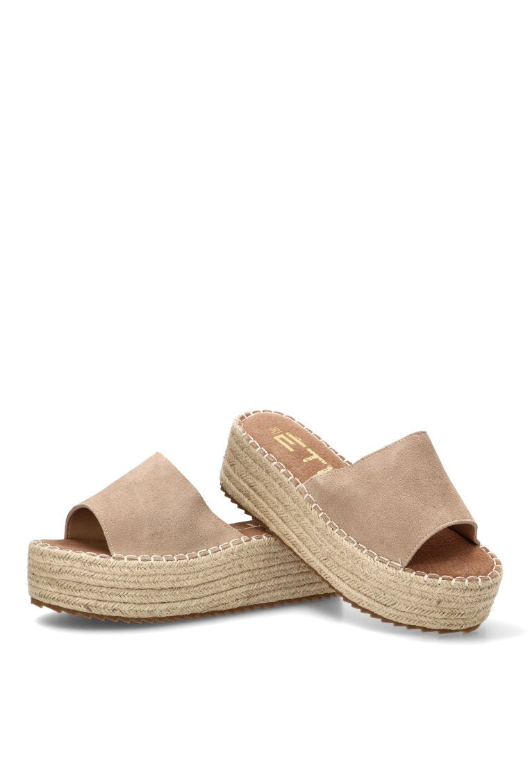 SANDALIA DE PALA ABAMA 10056 ETIKA MUJER BEIGE