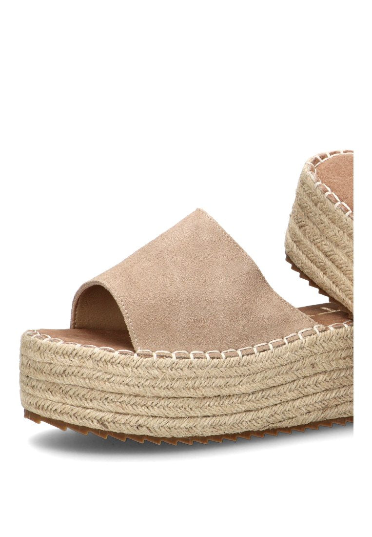SANDALIA DE PALA ABAMA 10056 ETIKA MUJER BEIGE