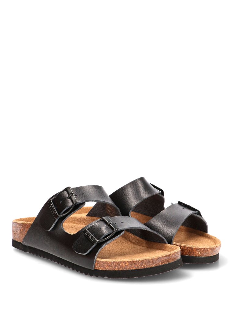 SANDALIA BIO HEBILLAS ARENAL 10015 ETIKA MUJER NEGRO