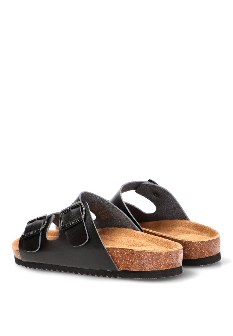 SANDALIA BIO HEBILLAS ARENAL 10015 ETIKA MUJER NEGRO