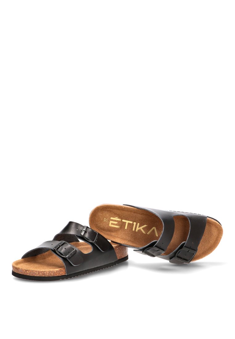 SANDALIA BIO HEBILLAS ARENAL 10015 ETIKA MUJER NEGRO