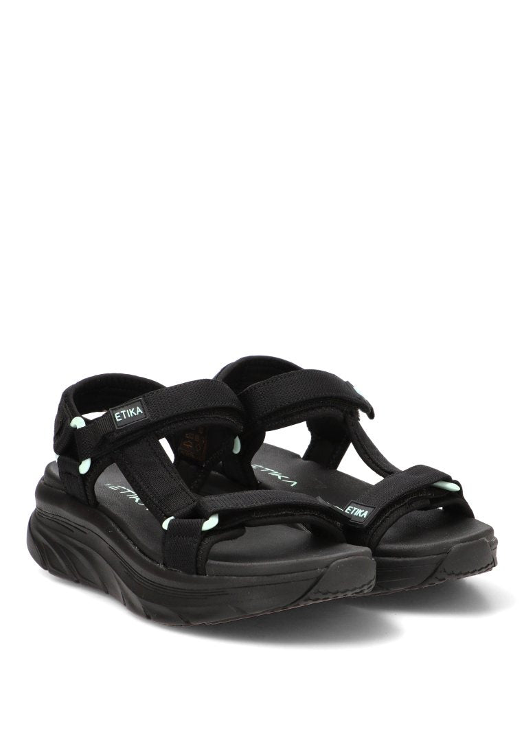 SANDALIA DEPORTIVA PORT 01 40107 ETIKA MUJER NEGRO